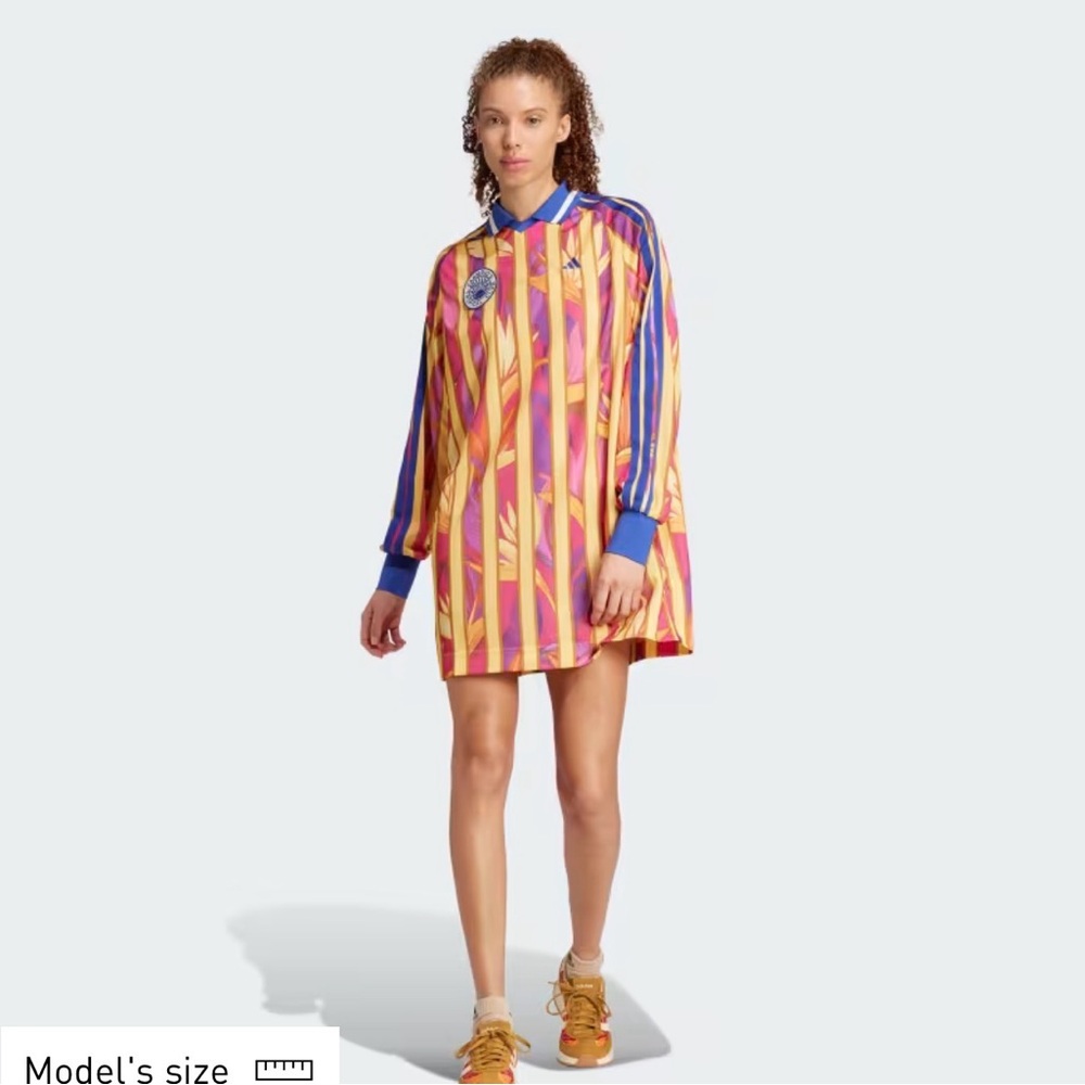 Farm Rio/Adidas Calab Bold Pink and Yellow Dress - Picture 4 of 8
